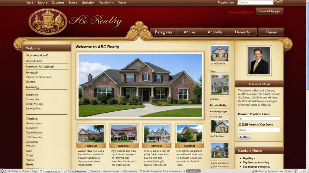 Outdated Appraisers website before SEO redesign